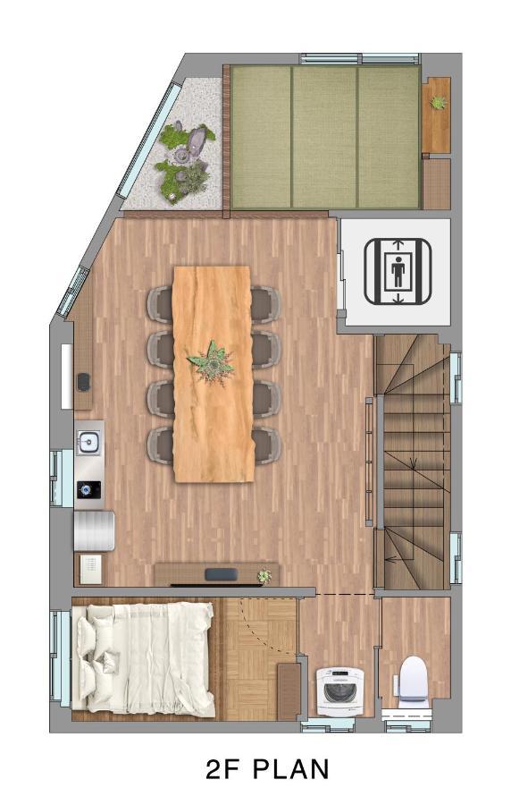 הוילה אוסקה 古今 天下茶屋 With A Private Parking Lot And A Half Open-Air Bath And Direct To Kix מראה חיצוני תמונה